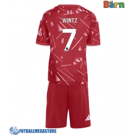 Fotballdrakt Barn Liverpool Florian Wirtz #7 Hjemmedraktsett 2026-27 Kortermet (+ Korte bukser)